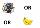 What is common between the electronic components market and the banana market?
